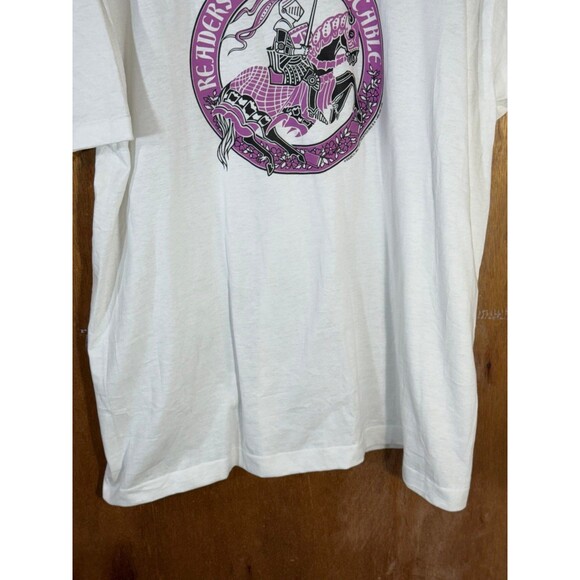 Vintage 1993 Readers Of The Round Table Shirt White XL USA - Picture 3 of 10